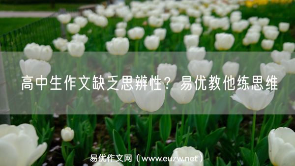 高中生作文缺乏思辨性？易优教他练思维