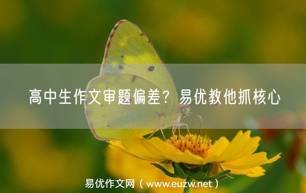 高中生作文审题偏差？易优教他抓核心